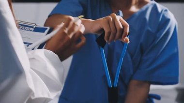 Hastanedeki doktor. tıbbi konsept