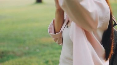 woman with a bag on the street
