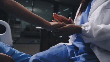 kadın doktor el holding stetoskop