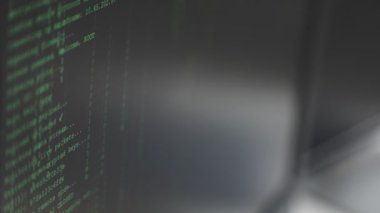 Siyah bir bilgisayar monitörünün soyut arkaplanı