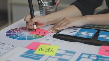 iş yerinde çalışan yaratıcı tasarımcı