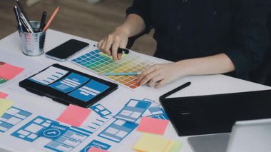 designer working on a tablet
