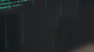 Bilgisayar ekranında yazılım geliştirici programlama kodu. Yazılım geliştiricisinin bilgisayar betiği çalışması. masaüstü betiği kodlama kavramı