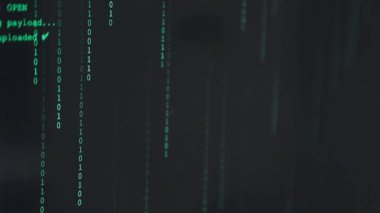 ekran üzerindeki ikili kod