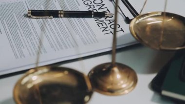 Hukuk bürosu ve hukuk konsepti