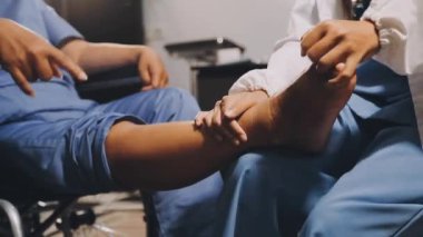 Hastanedeki hastaya yakından bakın..