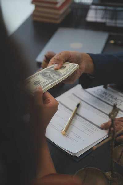 Law theme, gavel or mallet of the judge, lawyer enforcement officers, evidence-based cases taken into account in the court abount business, legislation.