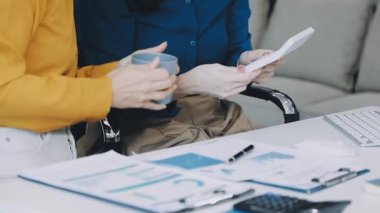 ofiste birlikte iş takım çalışması.