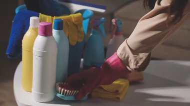 Temizlik konsepti temizlik ürünleri