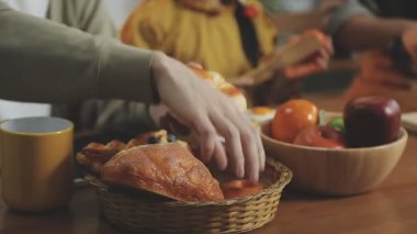 Lezzetli yiyeceklerin yakın görüntüsü