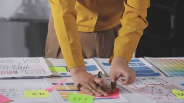 young businesswoman in a modern office.