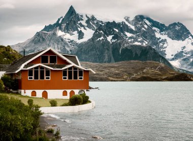Lake Pehoe, Torres Del Paine Milli Parkı, Patagonia, Şili