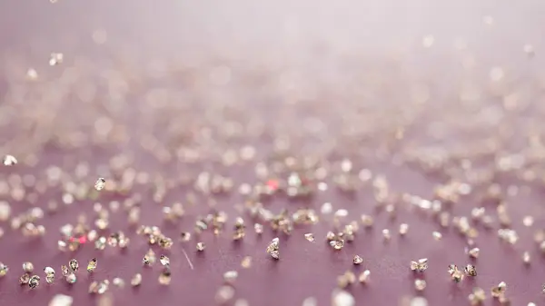 stock image Diamond Rain On Pink Background With Shallow Depth Of Field