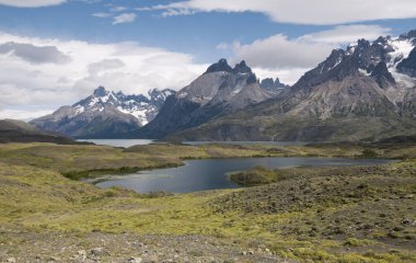 Panoramik, Torres Del Paine Milli Parkı, Patagonia, Şili