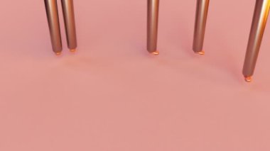 Büyüleyici Pembe Arkaplanda Karamel 'den yapılmış parlak 