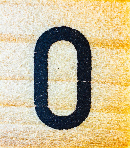 Číslo Laser Vyrytý Balzové Dřevo Makro Detail Zblízka Textury — Stock fotografie