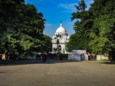 Kolkata, Batı Bengal, Hindistan. 16 Kasım 2013: Victoria Memorial Kolkata Güneşli bir günde