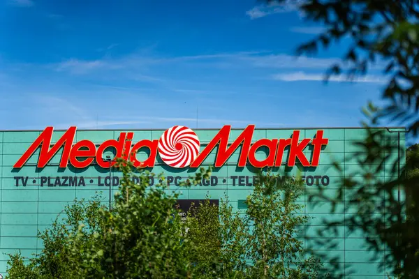 stock image Wabrzych, Poland - 06.16.2024: MediaMarkt is a German multinational chain of stores selling consumer electronics