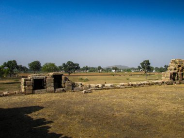 Khajuraho, milletvekili, Hindistan - 11, 30, 2013: Madhya Pradesh, Hindistan 'daki Khajuraho tapınaklarının karmaşık oymaları