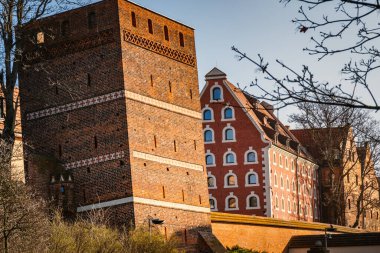 Ortaçağ Kulesi, zengin tarihi ve UNESCO miras statüsünü gözler önüne sererek Torun 'un canlı mimarisi arasında yer alıyor..