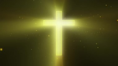 Soyut çapraz zemin. Siyah üzerine altın haç.