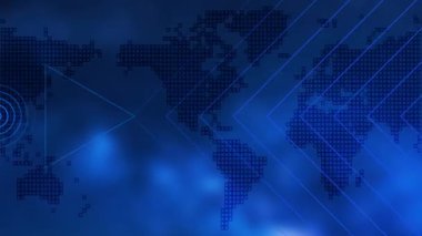 dünya haritası ile küresel teknoloji kavramı