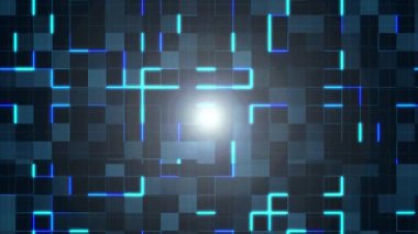 Soyut teknoloji geçmişi. mavi parlayan ışık.