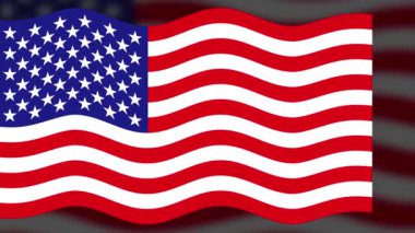 Beyaz arkaplanda ABD bayrağı.