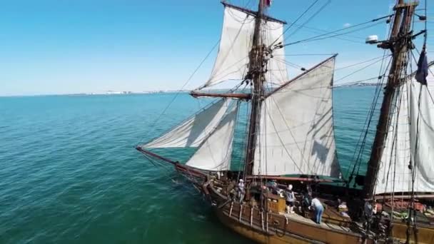 Melbourne Vic Ausztrália Nov 2023 High Ship Enterprize Day Sail — Stock videók