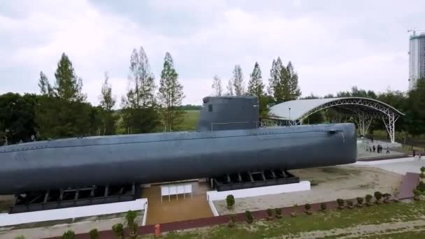 Malacca Malaysia 9Th Dec 2023 Submarine Museum Malacca Features Historical — ストック動画