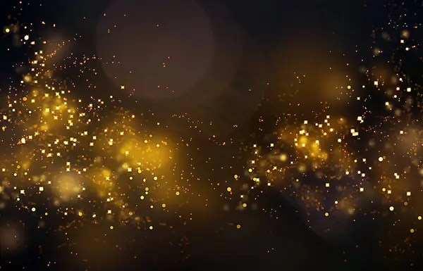 Parlayan bokeh ışıkları, güneş parçacıkları ve kıvılcımlar.