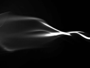 Siyah arka planda soyut duman. Grafik sanatları için tasarım ögesi.