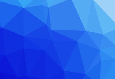 Soyut poligona mavisi arkaplan. Origami tarzında gradyan ile Geometrik arkaplan.