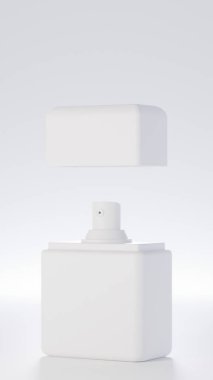 Zarif parfüm şişesi Model premium fotoğraf 3D