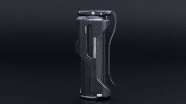 Bilimkurgu el bombası ürün tasarımı konsepti premium fotoğraf 3D görüntüleme