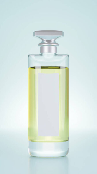 Elegant perfume bottle mockup 3d scene premium photo 3d render