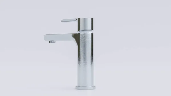 Elegant Chrome Faucet Premium Photo Render — Stock Photo, Image