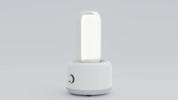 Minimalistyczna Koncepcja Wzornictwa Lampy Nocnej Premium Photo Render — Zdjęcie stockowe