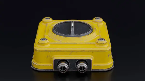 Endüstriyel fabrika elektrik şalteri tasarım konsepti.