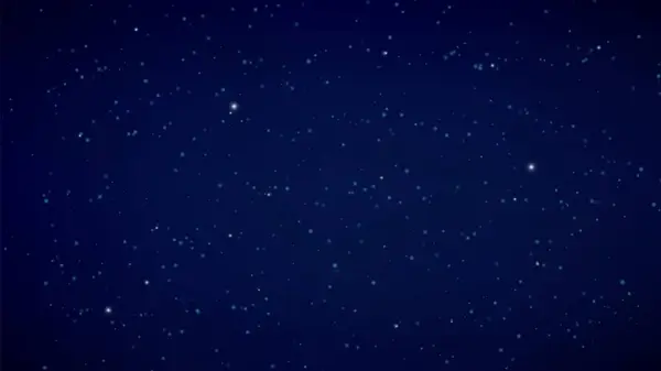 Cielo Estrellado Nocturno Fondo Azul Oscuro Espacio Bandera Del Universo — Vector de stock