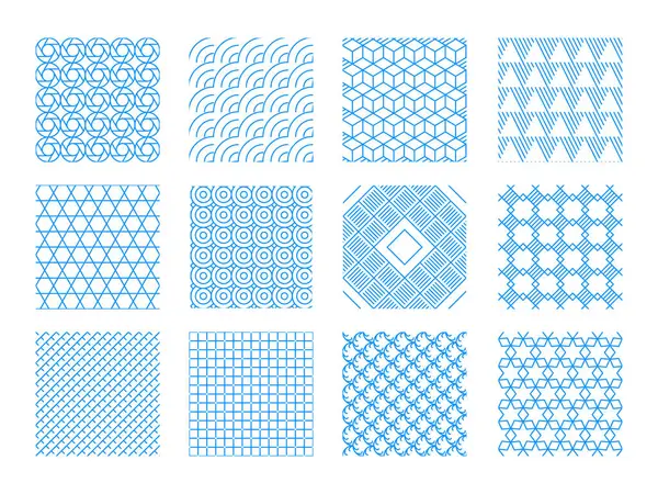 Fond Sans Couture Géométrique Frames Bordures Motif Avec Géométrique Abstraite — Image vectorielle