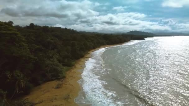 Τροπικός Παράδεισος Παραλία Στην Κόστα Ρίκα — Αρχείο Βίντεο