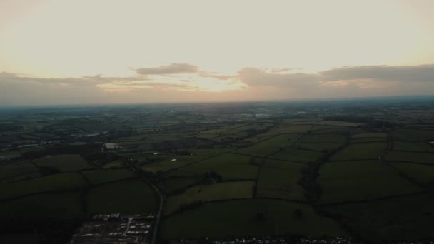 Hermosa Puesta Sol Irlanda — Vídeos de Stock