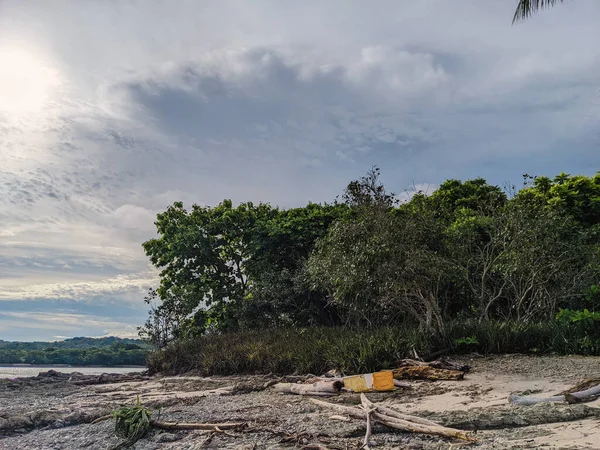 Karayip kıyısındaki Kosta Rika 'nın büyüleyici sahil manzarası.