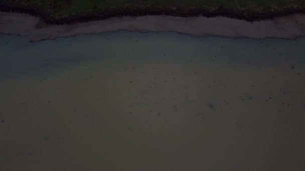 Krásné Jezero Večerních Hodinách — Stock video