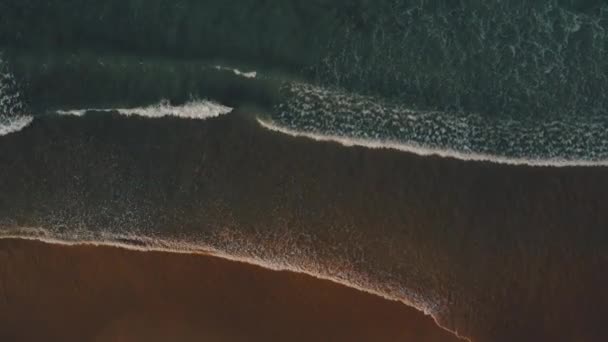 Aerial Uitzicht Filmische Vanilla Strand Nacpan Strand Nido Filippijnen Prachtige — Stockvideo