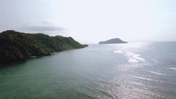 Luftaufnahme Von Fischerbooten Und Der Küste Des Ocam Ocam Beach — Stockvideo