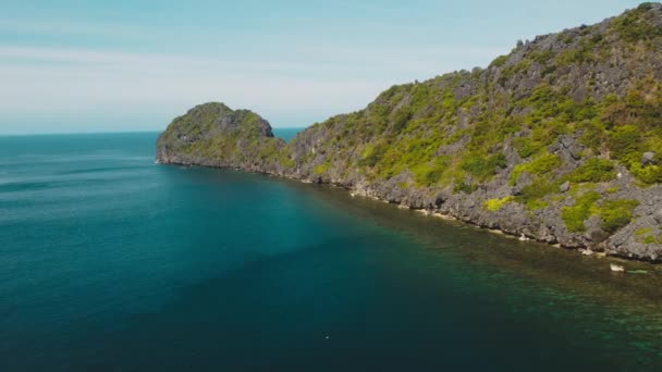 Drohnenaufnahmen Aus Der Luft Von Kleinen Inseln Und Stränden Rund — Stockvideo