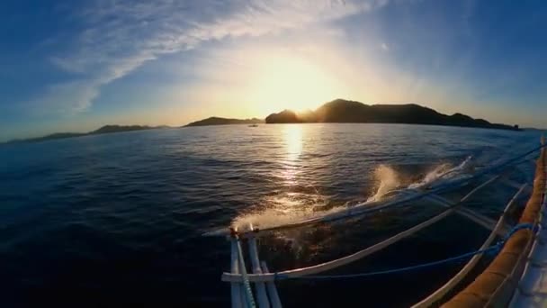 Navegue Pelas Pitorescas Filipinas Com Gopro Experimente Águas Límpidas Vida — Vídeo de Stock