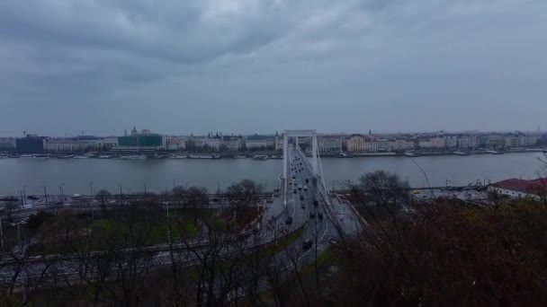 Hdr Meraviglie Architettoniche Budapest Ungheria Castello Buda Bastione Del Pescatore — Video Stock
